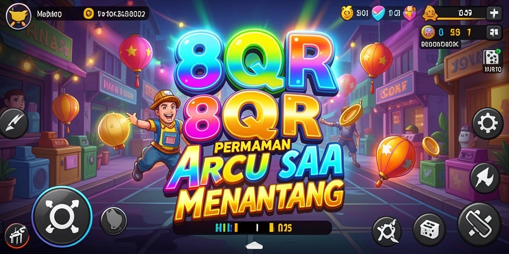 Tampilan gameplay seru di permainan arcade 8QR.
