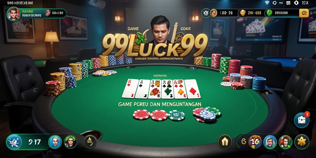 Gameplay menarik 99LUCK99 dengan suasana Poker yang menegangkan.