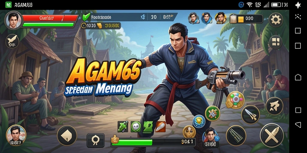 Tampilan gameplay AGAM66 dengan strategi yang mendalam dan unit unik.