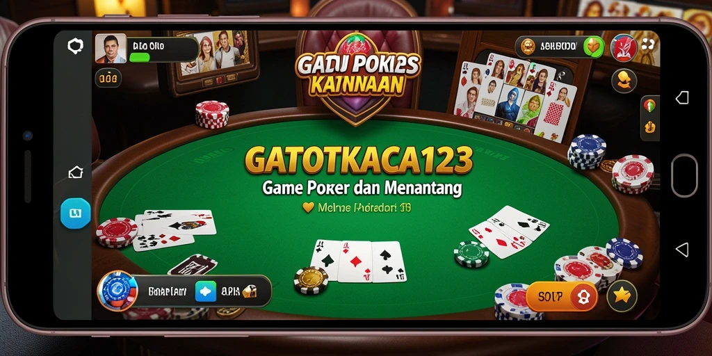 Tampilan gameplay poker GATOTKACA123 yang menarik dan interaktif.