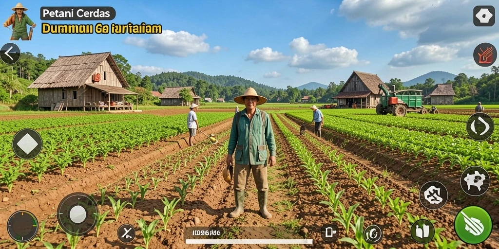 Tampilan gameplay ID66 yang menarik dengan pertanian yang realistis.