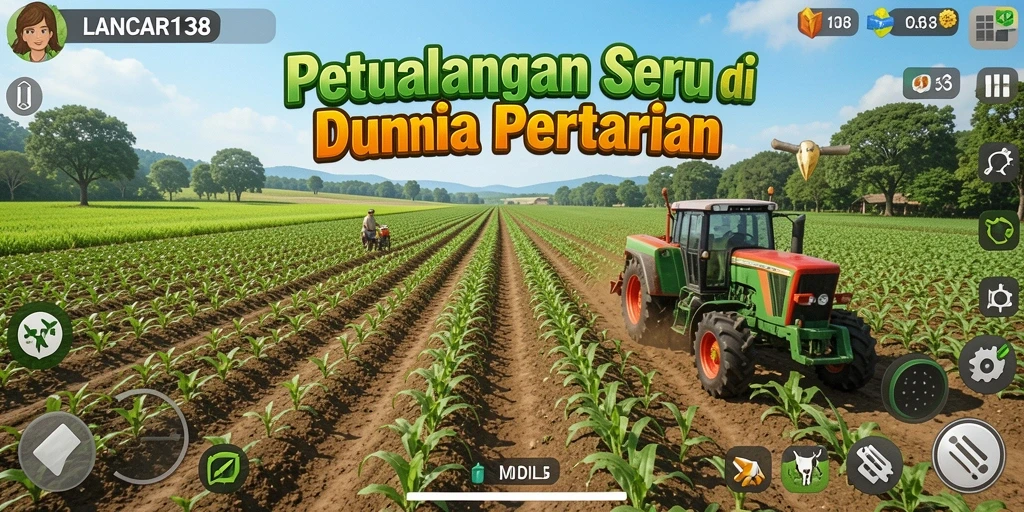 Tampilan gameplay seru di dunia pertanian LANCAR138.