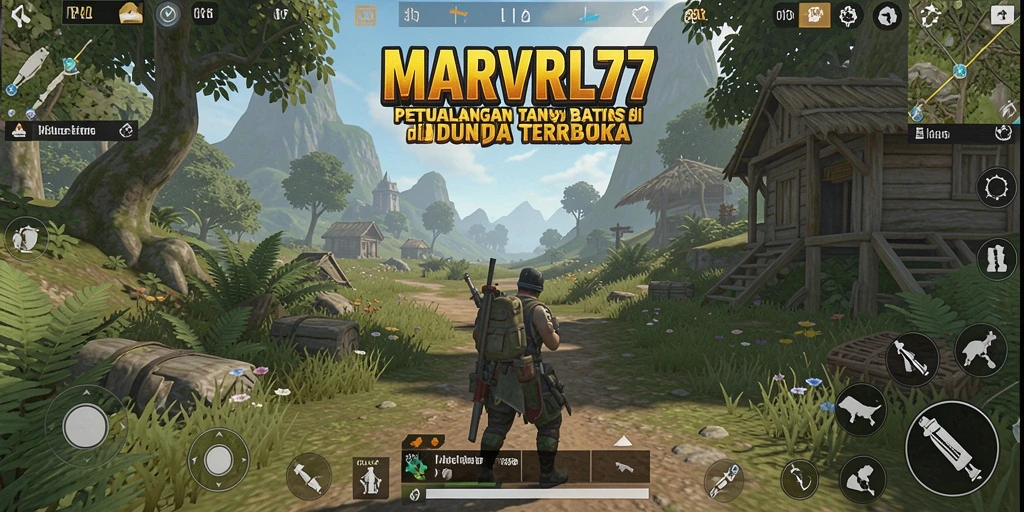 Tangkapan layar game MARVRL77 menampilkan perjalanan epik dalam dunia terbuka.