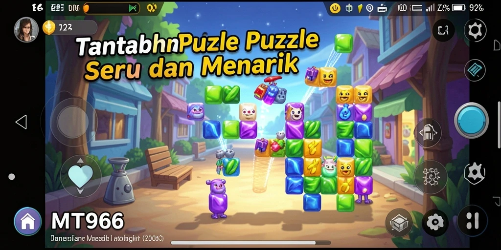 Tampilkan gameplay seru MT966 yang penuh tantangan Puzzle.