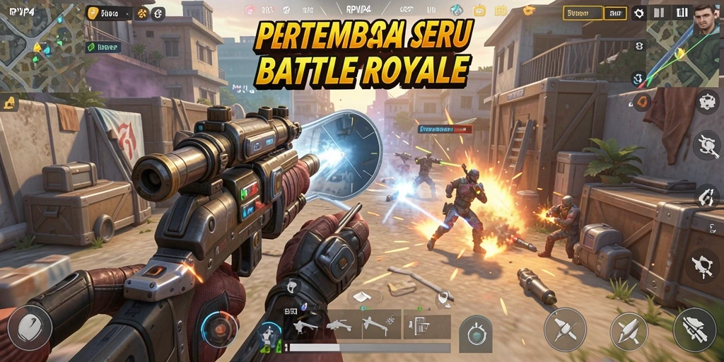 Gameplay seru RPVIP4 dalam aksi Battle Royale.