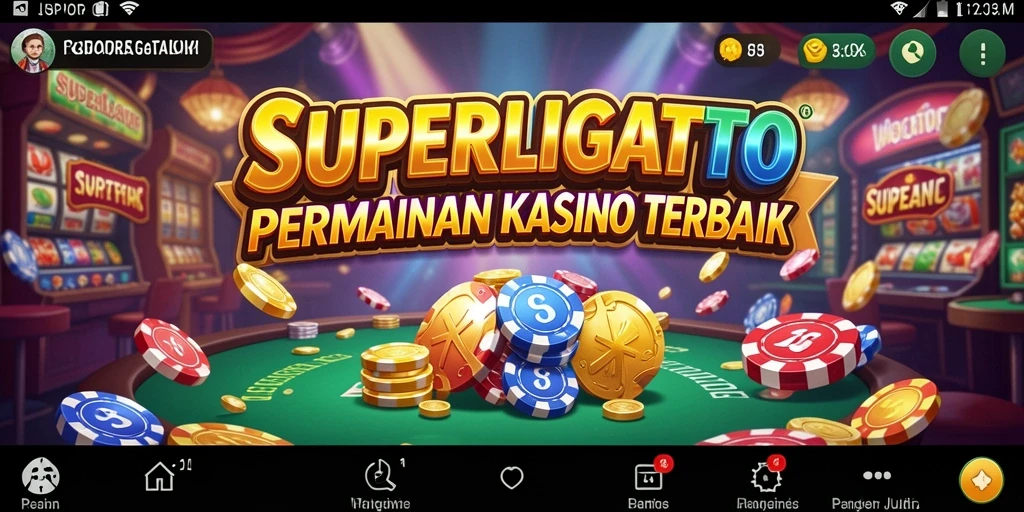 Tangkapan layar SUPERLIGATOTO menunjukkan permainan kasino yang menarik dan interaktif.