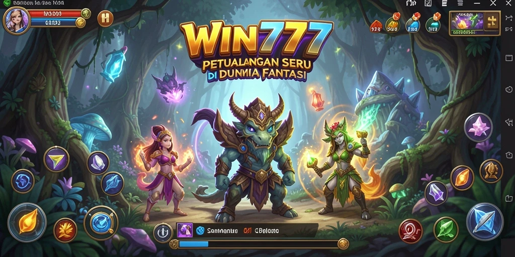 Tampilan gameplay seru di WIN777, penuh aksi dan petualangan RPG.